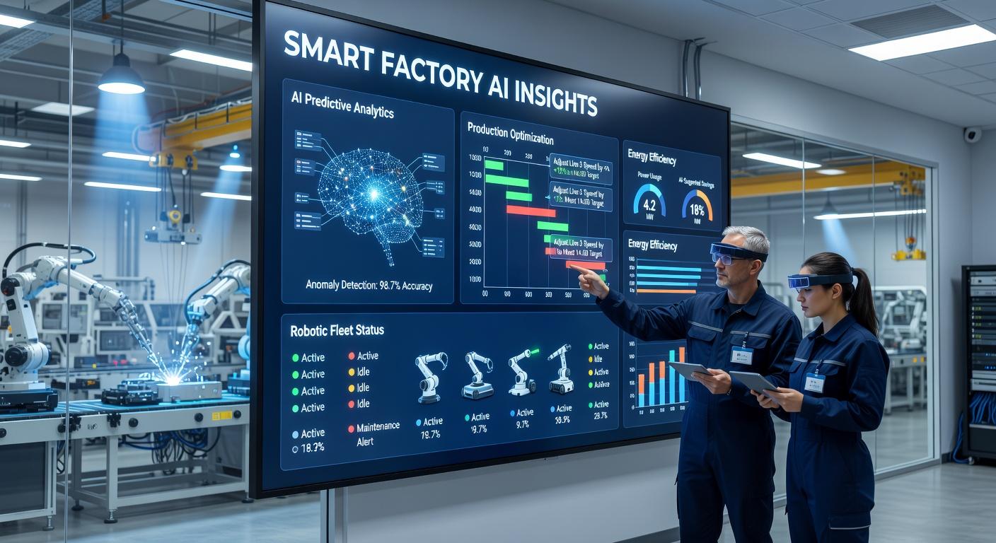 Digital manufacturing analytics visualization
